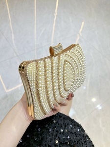 Cross-border New Retro Women's Fashion Evening <b>Clutch</b> Bag With ZIP Closure Single Strap Elegant Rhinestone Design Tanjing - Product Image 2