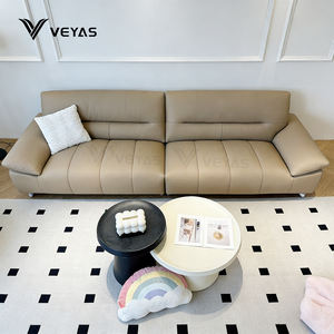 Sofá Reclinable Eléctrico de Cuero Genuino Moderno, con Respaldo y Reposapiés Ajustables, Control Remoto, Cómodo - Product Image 1