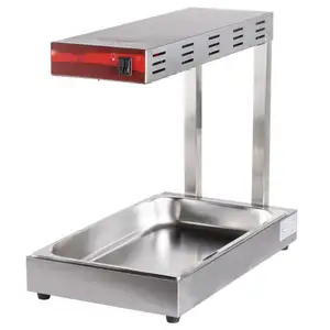 CE Approval Stainless Steel Light Warming Display Commercial Fired Food Warmer Snack Equipment With GN Pan For Kitchen