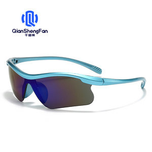Lunettes de soleil QSF pour le cyclisme en plein air, pour femmes, utilisation jour et nuit, coupe-vent, UV400, demi-monture, pour la course à pied - Product Image 4