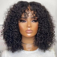 Perruque Funmi en dentelle GL 99J, cheveux vietnamiens super double drawn, mèches marron, boucles rebondissantes, 100% cheveux humains vierges