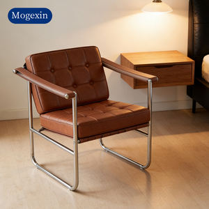 Sillones Modernos para Espacios Pequeños, Sala de Estar y Dormitorio, Sillones de Lectura, Wayfair, Cuero - Product Image 2