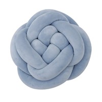 Coussin décoratif en forme de nœud de fleur de rose, tissé à la main en velours, rembourré en coton PP doux, pour canapé et lit