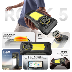 Blackview Rock 5 สมาร์ทโฟน 4G รุ่นทนทาน 6+256GB กล้องมองกลางคืน Android 16 กล้องหลัก 50MP+108MP ไฟแคมป์ปิ้ง 4G แบตเตอรี่ 20000mAh ลำโพง 5W โทรศัพท์ - Product Image 5