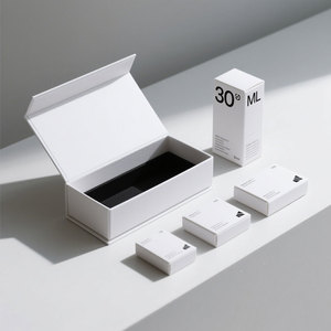 Tùy Chỉnh Có Thể Tái Chế Logo Sang Trọng Handmade Cứng Nhắc Quần Áo Giày Mỹ Phẩm Chăm Sóc Quà Tặng Từ Đóng Cửa Giấy Gấp Hộp - Product Image 1