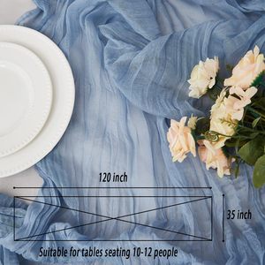 35 Zoll breite und 70 Zoll lange transparente Tischdecke im Landhausstil, geeignet für Familien feiern, Weihnachts hochzeiten - Product Image 5
