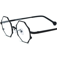 Nouveau polygone acétate Transparent lunettes femmes mode métal optique montures de lunettes hommes populaire Vintage lunettes cadre