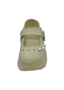 Zoccoli con Piattaforma e Perle Stile Mary Jane Estivi per Donne e Ragazze Suola Morbida e Leggera in EVA Taglia 17 - Product Image 1