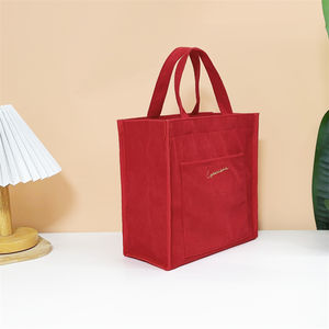 Bolso Tote Informal Estilo Japonés Golife para Mujer, Impermeable, Material de Pana, Cierre de Cremallera, Color Sólido de Poliéster, para Estudiantes y Trabajo - Product Image 4