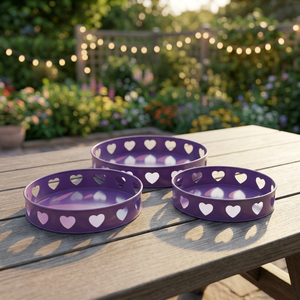 Juego de bandejas con recubrimiento de polvo de hierro, 3 piezas - Product Image 3