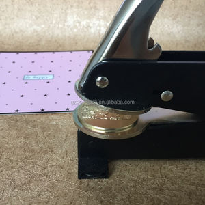 Sceau personnalisé, gaufrage de bureau, noir, sceau noir - Product Image 2