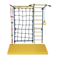 Échelle murale suédoise neuve, barre d'escalade, filet d'escalade, échelle en corde pour enfants, aire de jeux jungle, sports, barre de singe intérieure pour enfants