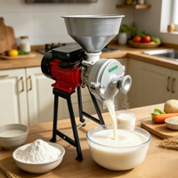Moulin Commercial à Grains Secs et Humides pour Farine de Blé, Lait de Soja, Pâte de Riz, Farine de Maïs