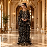 Nouvelle Robe Abaya Musulmane 2026 pour Femmes, Broderie, Strass, Paillettes, Vêtements Élégants pour Femmes, Style Islamique, Robe Arabe pour Femmes