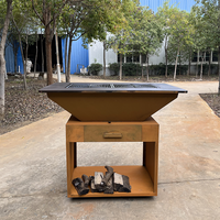 Barbecue en acier corten BonBowl en acier corten pour barbecue, grand foyer de barbecue en acier corten