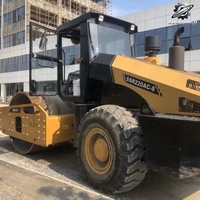 Compacteur vibrant à tambour unique Sany SSR220AC-8 d'occasion, 22 tonnes, compacteur chinois de taille moyenne, bien entretenu, livraison rapide