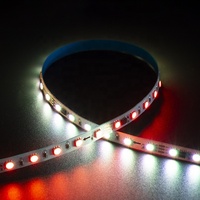 Bande lumineuse LED 5050 RGBIC, auto-adhésive, flexible, 60 LED/m, basse tension 24V, ambiance colorée, flux lumineux RGBIC