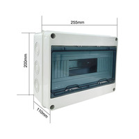Boîte de distribution électrique extérieure montée en surface en plastique 5 voies 8 voies 12 voies pour équipement basse tension MCB RCCB RCBO