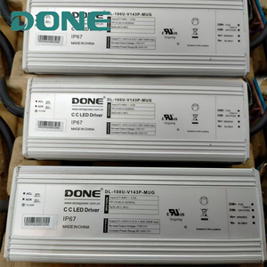 Alimentation LED programmable DONE DL-100U-V143P-MUG 100W, 277-480VAC, 143V, puissance constante, étanche IP67, dimmable 0-10V - Product Image 1