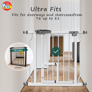 PRODIGY SG003, Protector de puerta de seguridad para mascotas, Protector de puerta para niños, Barrera, puerta de seguridad, puerta de escaleras, logotipo OEM, modelo de Metal - Product Image 2