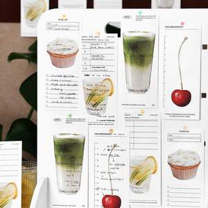 80 fogli/confezione momento del libro di Note della serie relax frutta bevanda tema studente ufficio piano Memo elenco - Product Image 4