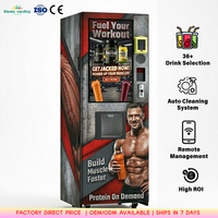 Máquina Expendedora Inteligente de Proteína en Polvo, Múltiples Sabores, Pantalla Publicitaria HD, Pago sin Efectivo para Gimnasio