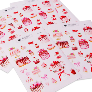 Stampa personalizzata colore vinile Cartoon Planner cancelleria per il taglio di adesivi <span class=keywords><strong>A4</strong></span> A5 a 6 dimensioni Kiss taglio adesivi lenzuolo - Product Image 4