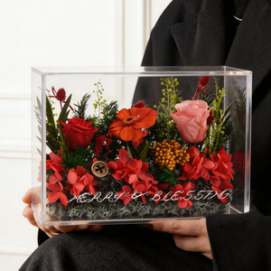 Boîte Cadeau Rose Éternelle en Acrylique – Idéal pour la Saint-Valentin, Anniversaire, ou Déclaration d'Amour pour Petite Amie - Product Image 2