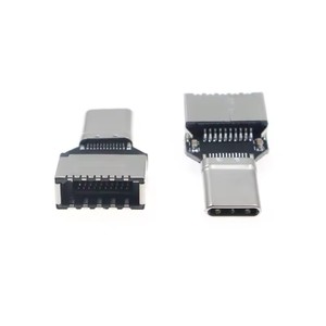 Adaptador USB 3.1 Tipo-C Macho a Tipo-<span class=keywords><strong>E</strong></span> Hembra de 20 Gbps para Caja Frontal de Ordenador, Velocidad Estable, Diseño Exquisito y Compacto - Product Image 3