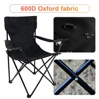 Pêche randonnée chaise pliante en plein air Portable pliant métal plage fauteuil pliable léger Camping voyage Relax chaise