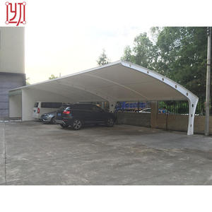 Structure de protection solaire en membrane pour parking de voitures, abri de parking pour voitures, tente de protection solaire pour garage - Product Image 2