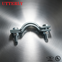 Série UTT60 NFPA FM UL – Collier de serrage en acier au carbone personnalisé, pince/support métallique de qualité supérieure pour conduites d'incendie industrielles