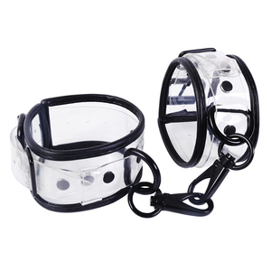 ที่รัดข้อเท้า <span class=keywords><strong>PVC</strong></span> ใสสไตล์ใหม่,อุปกรณ์เสริมสายรัดพันธนาการแบบโรลเพลย์สำหรับคู่รัก - Product Image 3