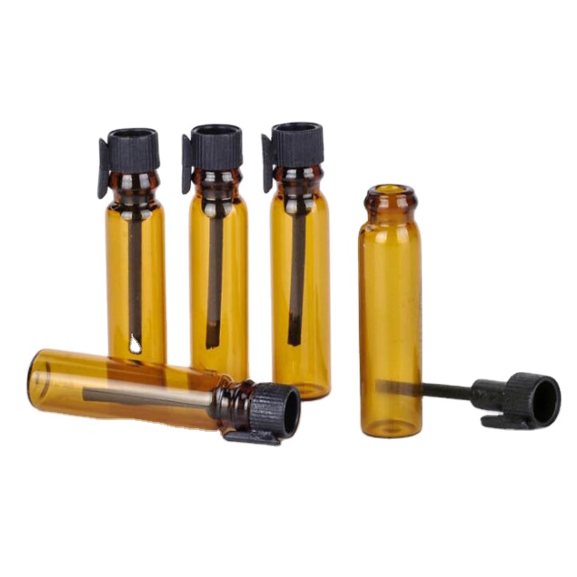 1Ml 9*35Mm Amber Test Tube Glass Vial Tester Chai Thủy Tinh Nước Hoa