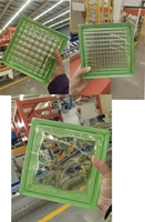 Blocs de verre creux JingHua Green 190x190x80mm, haute transmission lumineuse, briques plates modernes pour la construction, salle de bain, hôtel, ne se décolore jamais 1