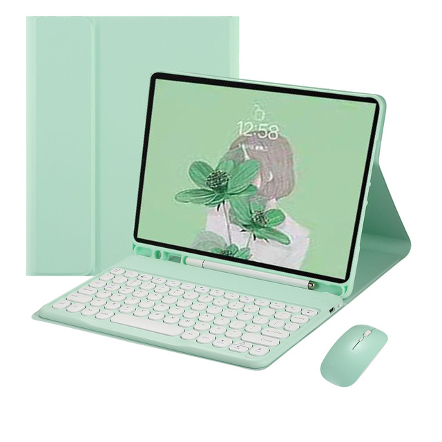 Tablet Covers Cases OLP 10.2 Inch Shockproof Anti-scratch Pencil Holder PU Leather Smart Wireless Keyboard Case for iPad Pro 11