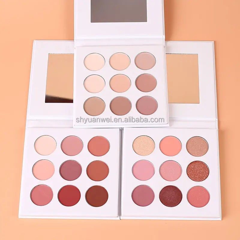 E306 lâu dài không thấm nước trang điểm thấp moq bóng mắt sắc tố cao Vegan Eyeshadow Palette nhãn hiệu riêng