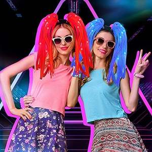 Nouveau LED Light up Party Dreads Glow in the Dark Bandeau LED Bandeau Clignotant Fête Multicolore pour Rave Carnival Neon Party - Product Image 5