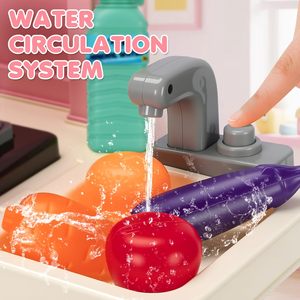 Juego de Cocina para Niños EPT con Sonido y Luz, Estufa, Fregadero, Accesorios de Comida, Juguete de Simulación para Niñas Pequeñas - Product Image 3