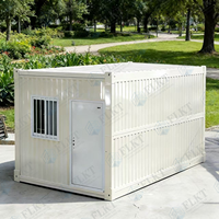 Maison conteneur pliable en acier galvanisé FLKT, installation rapide en 4 minutes, prête à l'emploi, préfabriquée, modulaire, petite maison pliable