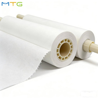 Rouleaux de tissu non tissé en PP spunlace respirant et imperméable pour lingettes humides, tissu non tissé léger de type spunbond croisé