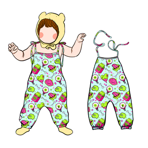 FD-1 Personnalisation OEM/ODM Combinaison bébé fille Leo à bretelles réglables, en pur coton, pour l'été, avec impression personnalisée, combinaison à cordon - Product Image 3