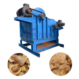 New Product malaysia coconut dehusk fiber defibering making machine with rotary screen for oil palm jute