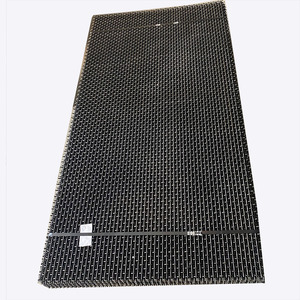 Grillage perforé à trous carrés, en acier inoxydable, tissé, ondulé, noir, pour paroi d'enclos à porcs - Product Image 3