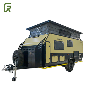 Lujo 4x4 híbrido RV caravana doble eje eléctrico techo todoterreno remolque de viaje con Panel Solar para Mini Camping al aire libre - Product Image 2