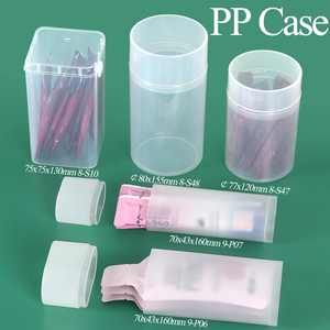 กล่องใสทรงกระบอกสำหรับใส่แปรงแต่งหน้า สำลี และอุปกรณ์อาบน้ำสำหรับเดินทาง ยี่ห้อ SUNSHING ขายส่ง - Product Image 1