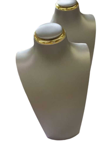 巨大な黒色のフラットなダミーホルダー、リネン製イヤリングネックセット、ネックレスジュエリー、マネキンバストプロップスタンドディスプレイ用 - Product Image 6