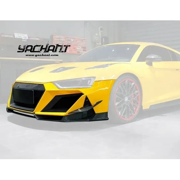 IMP Desempenho Parcial De Fibra De Carbono 2016 a 2018 Audi R8 Tipo 4S Front Bumper Body Kit Para R8