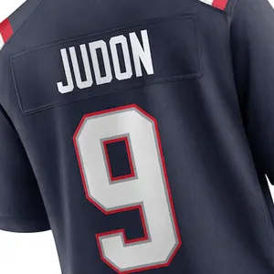 2024 nuova uniforme da Football americano personalizzata da uomo New England #9 Matthew Judon con ricamo a maglia per appassionati di sport