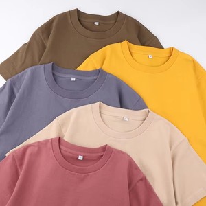 Custom <b>Slim</b> <b>Fit</b> Formal Plain <b>White</b> Knitted Heavyweight 100% Cotton Men's T-<b>Shirt</b> with Heat Transfer Printing - Product Image 1
